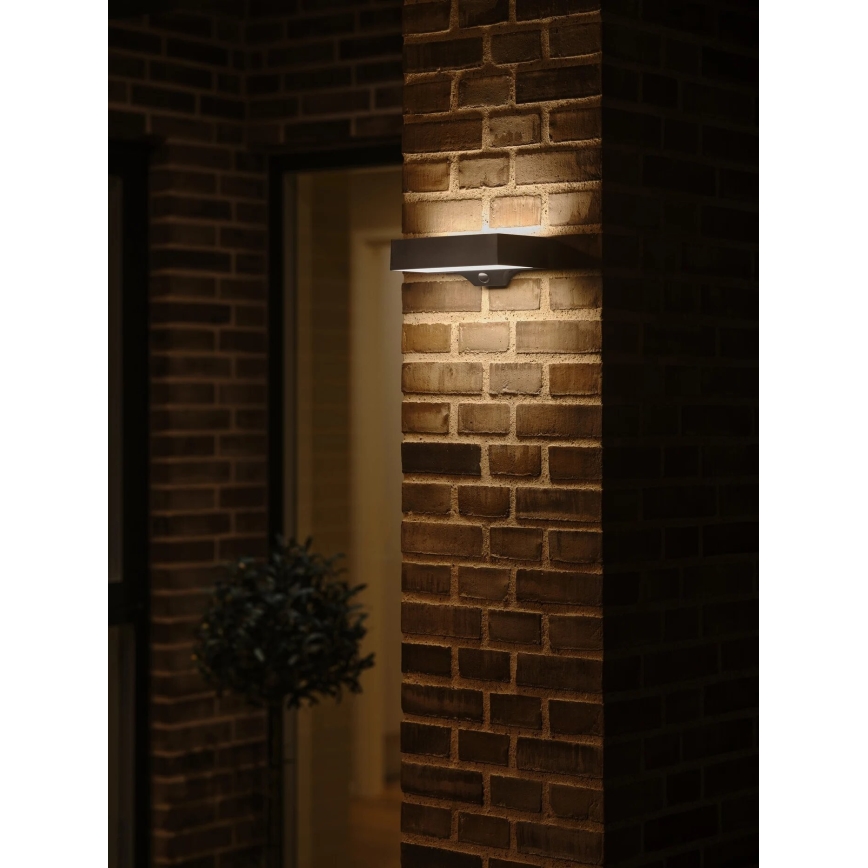 Nordlux - Светодиодный настенный светильник на солнечной батарее с датчиком MONAY LED/5W/5V 3000K IP44
