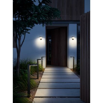 Nordlux - Светодиодный настенный светильник на солнечной батарее с датчиком RICA LED/5W/3,7V IP44 круглый