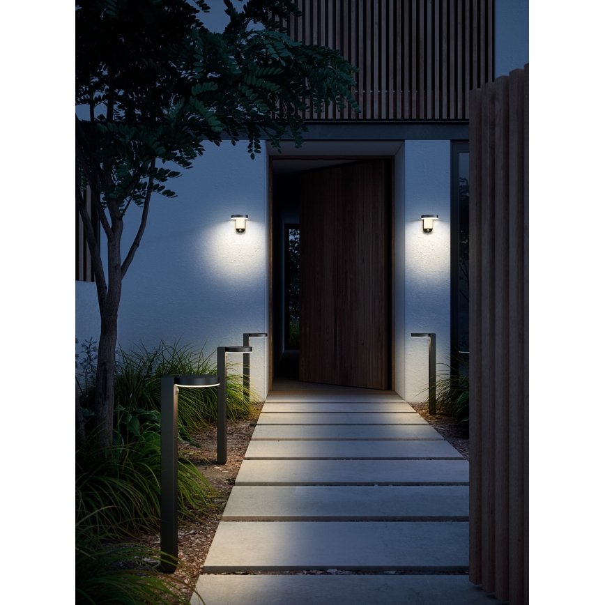 Nordlux - Светодиодный настенный светильник на солнечной батарее с датчиком RICA LED/5W/3,7V IP44 круглый