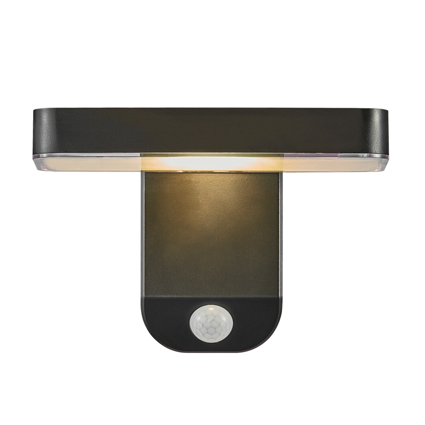 Nordlux - Светодиодный настенный светильник на солнечной батарее с датчиком RICA LED/5W/3,7V IP44 угловой