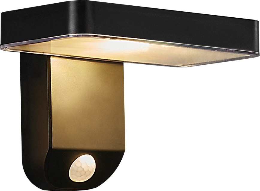 Nordlux - Светодиодный настенный светильник на солнечной батарее с датчиком RICA LED/5W/3,7V IP44 угловой