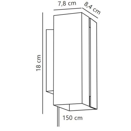 Nordlux - Светодиодный настенный светильник с регулированием яркости CURTIZ 2xLED/4,5W/230V черный