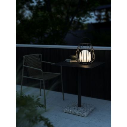 Nordlux - Светодиодный регулируемый по яркости переносной уличный светильник JIM TO-GO LED/3W/3,7V IP54 5000 мАч черный