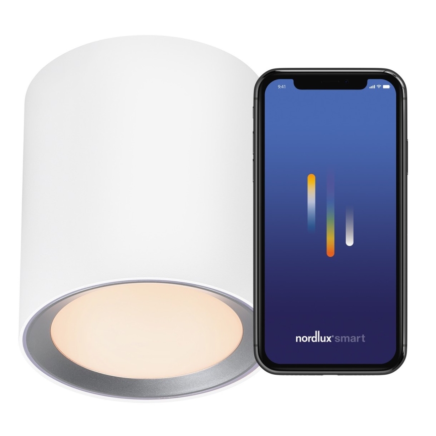 Nordlux - Светодиодный точечный светильник для ванной комнаты с регулированием яркости LANDON SMART LED/8W/230V 2700-6500K IP44 белый
