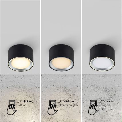 Nordlux - Светодиодный точечный светильник с регулированием яркости FALLON LED/5,5W/230V черный
