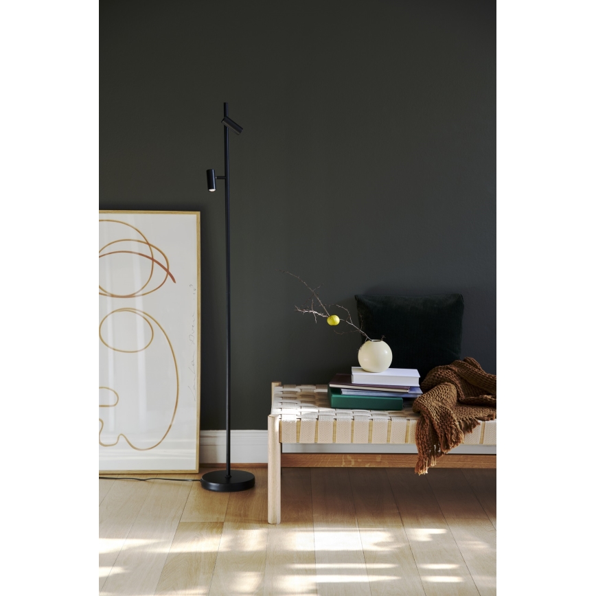 Nordlux - Светодиодный сенсорный торшер с регулированием яркости OMARI 2xLED/3,2W/230V черный
