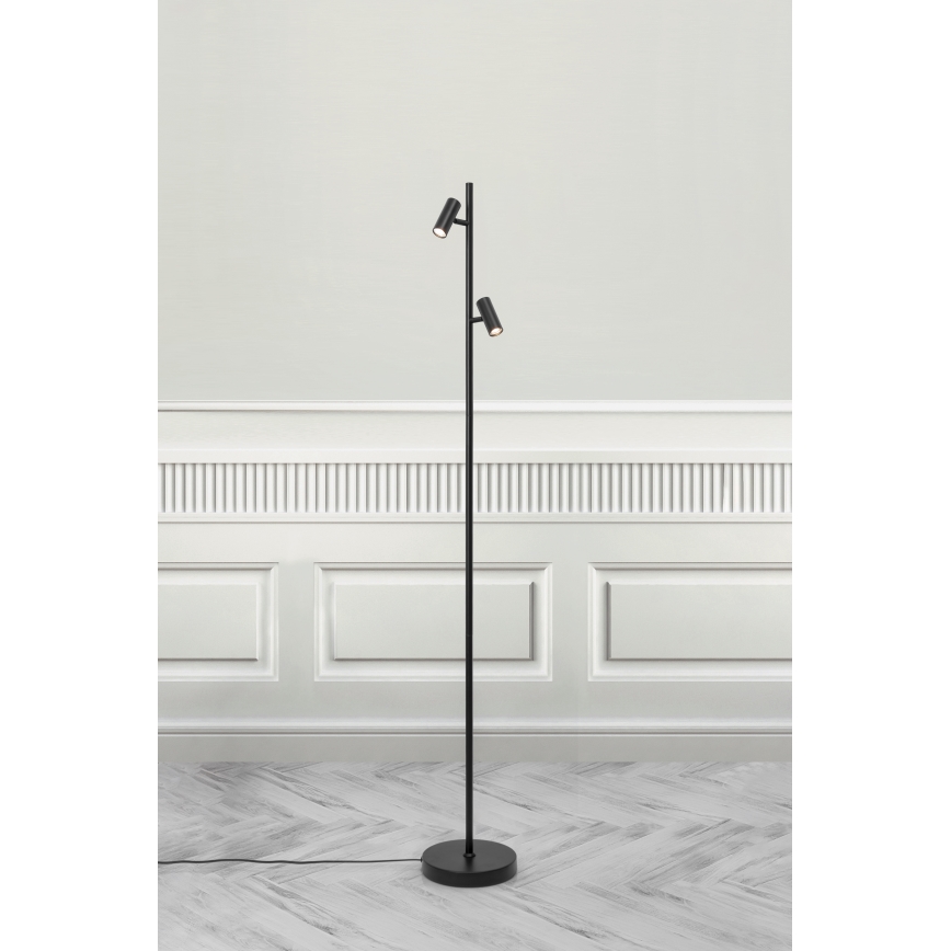 Nordlux - Светодиодный сенсорный торшер с регулированием яркости OMARI 2xLED/3,2W/230V черный