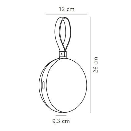 Nordlux - Світлодіодний регульований портативний вуличний світильник BRING TO-GO LED/1W/3,7V IP54 1500 mAh зелений
