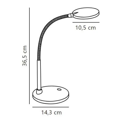 Nordlux - Світлодіодна настільна лампа DOVE LED/4,5W/230V
