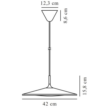 Nordlux - Світлодіодна підвісна люстра з регулюванням яскравості BALANCE LED/230V 2700K чорний