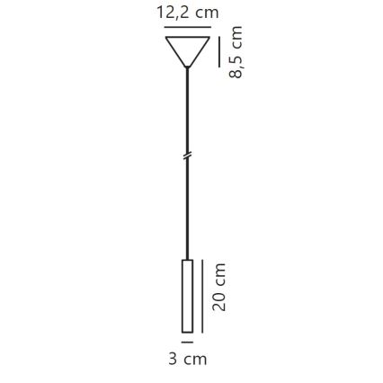 Nordlux - Світлодіодна підвісна люстра з регулюванням яскравості OMARI LED/4,4W/230V чорний