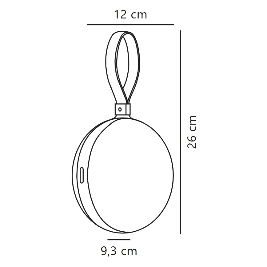 Nordlux - Світлодіодна портативна акумуляторна лампа LED/1W/3,7V IP54 жовтий