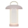 Nordlux - Світлодіодна регульована акумуляторна сенсорна настільна лампа MIRANO LED/3W/3,7V рожева