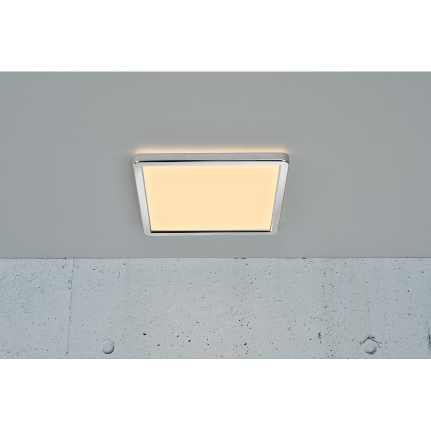 Nordlux - регульований LED стельовий світильник для ванної кімнати OJA LED/14,5W/230V 3000/4000K IP54 30x30 см