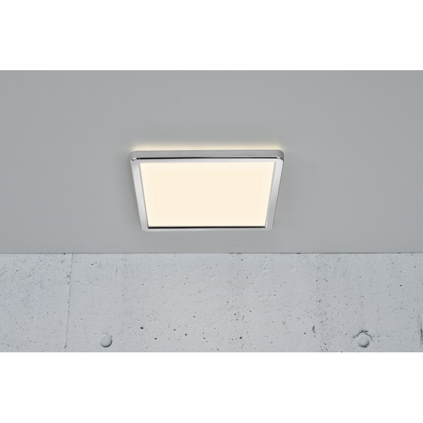 Nordlux - регульований LED стельовий світильник для ванної кімнати OJA LED/14,5W/230V 3000/4000K IP54 30x30 см