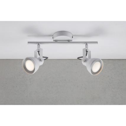 Nordlux - Точечный светильник ASLAK 2xGU10/35W/230V белый
