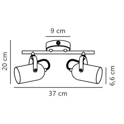 Nordlux - Точечный светильник LOTUS 2xE14/40W/230V