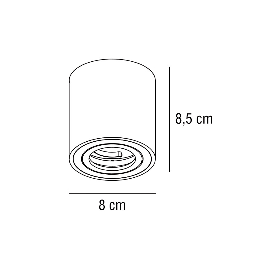 Nordlux - Точечный светильник SABONIS 1xGU10/40W/230V белый