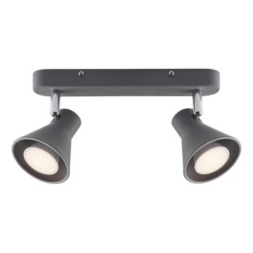 Nordlux - Точковий світильник EIK 2xGU10/35W/230V сірий