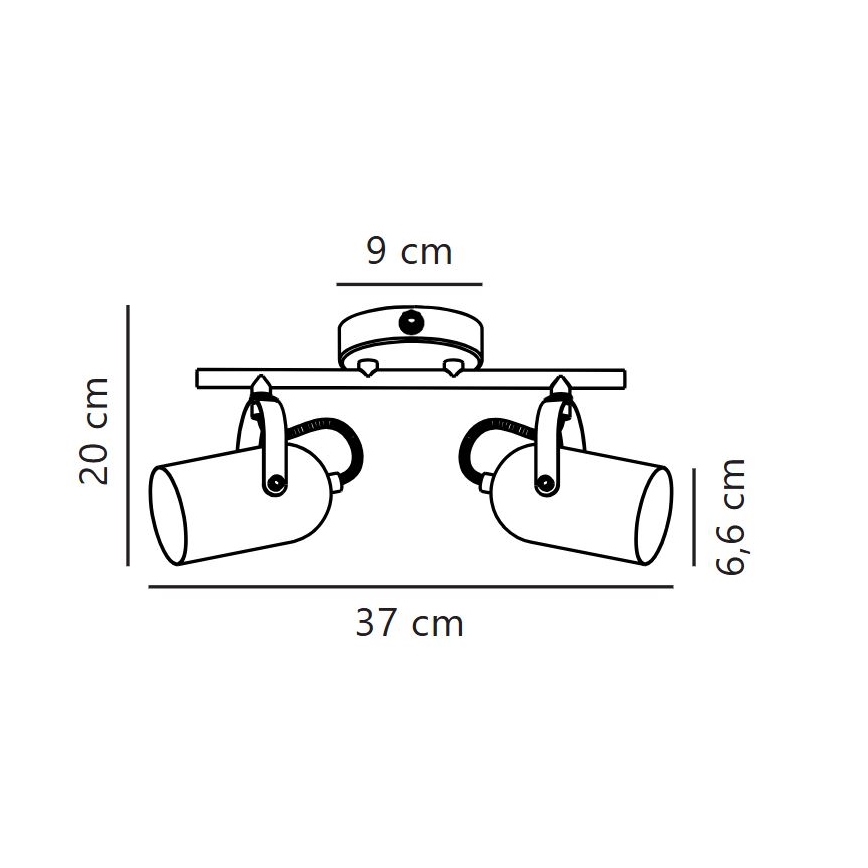 Nordlux - Точковий світильник LOTUS 2xE14/40W/230V