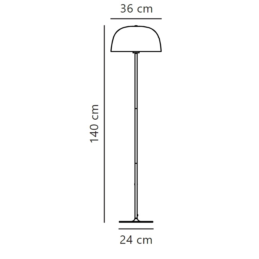 Nordlux - Торшер CERA 1xE27/60W/230V золотий