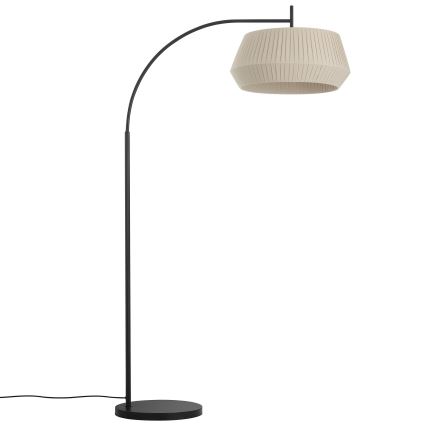 Nordlux - Торшер DICTE 1xE27/60W/230V чорний/бежевий