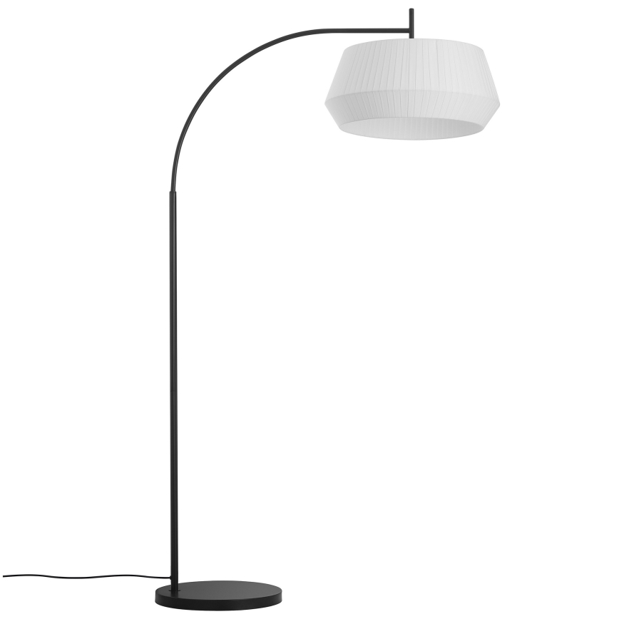 Nordlux - Торшер DICTE 1xE27/60W/230V чорний/білий