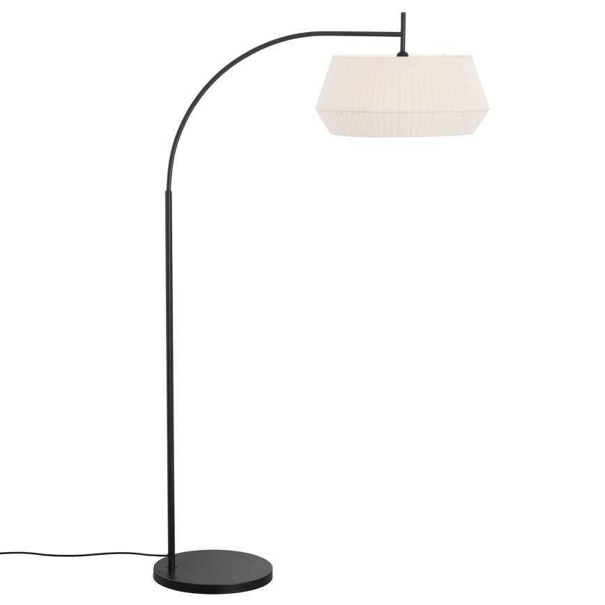 Nordlux - Торшер DICTE 1xE27/60W/230V чорний/білий