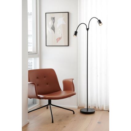 Nordlux - Торшер EXPLORE 2xGU10/7W/230V черный