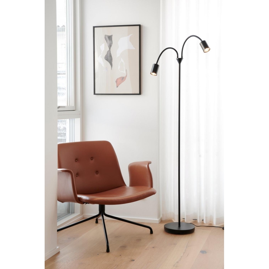 Nordlux - Торшер EXPLORE 2xGU10/7W/230V черный