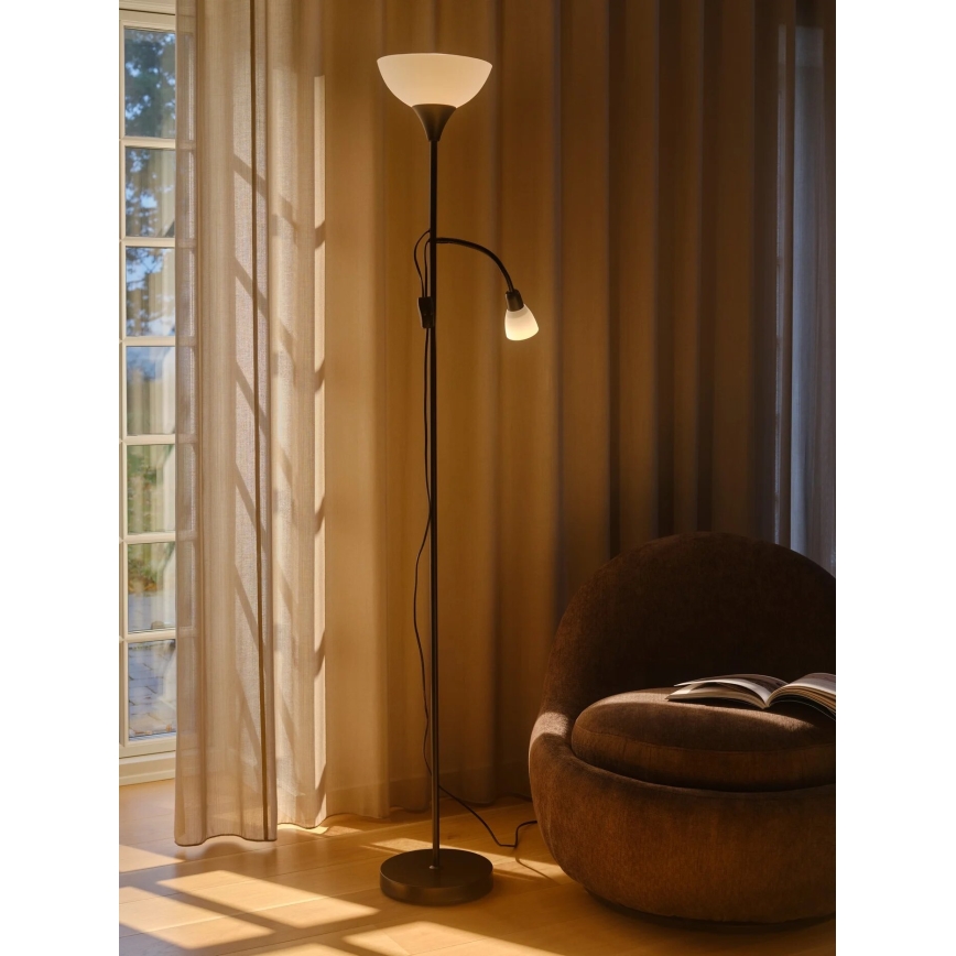 Nordlux - Торшер LAURIA 1xE27/40W/230V + 1xE14/15W