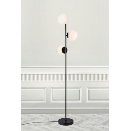 Nordlux - Торшер LILLY 3xE14/25W/230V чорний