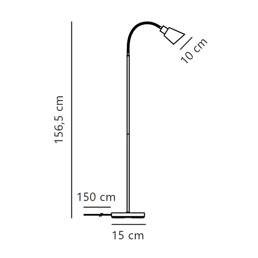 Nordlux - Торшер MOLLI 1xE14/25W/230V