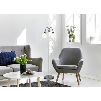 Nordlux - Торшер RAY 2xE14/25W/230V глянцевый хром