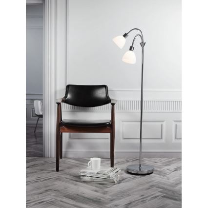 Nordlux - Торшер RAY 2xE14/25W/230V глянцевый хром