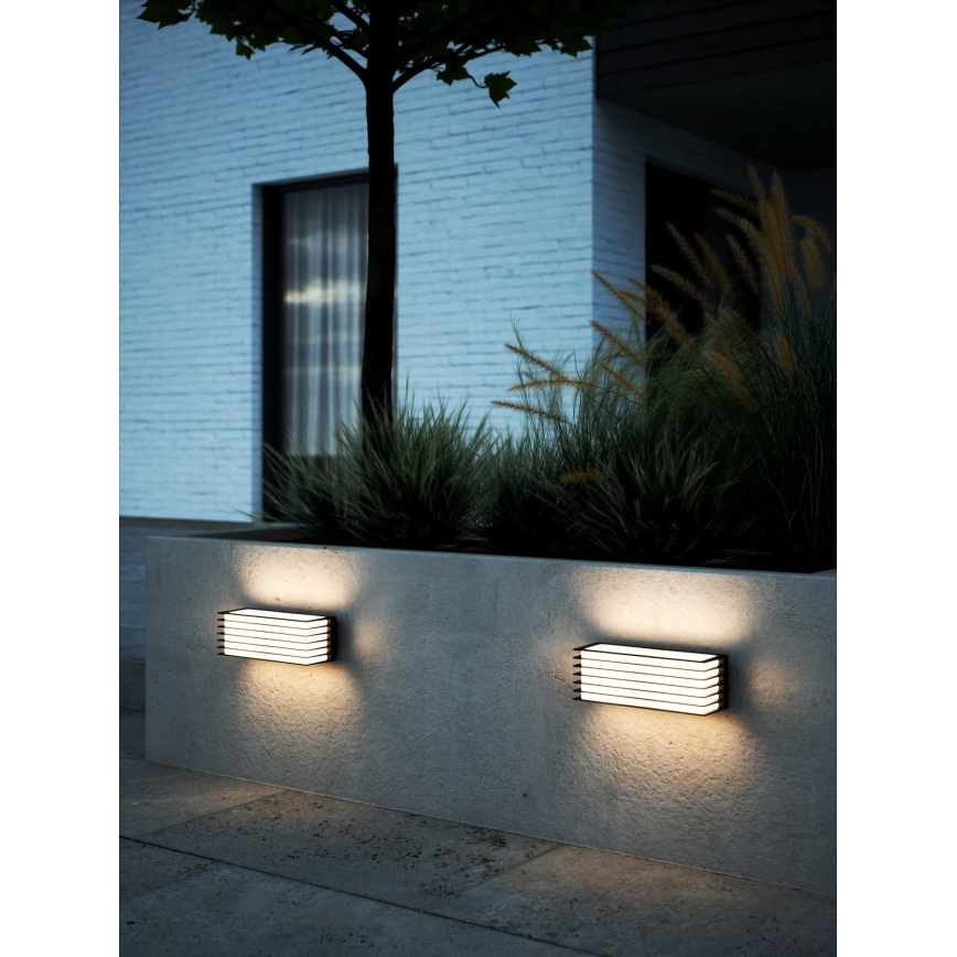 Nordlux - Уличный настенный светильник FLUCTUS 2xE27/15W/230V IP44