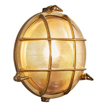 Nordlux - Уличный настенный светильник POLPERRO 1xE27/12,5W/230V IP64 латунь