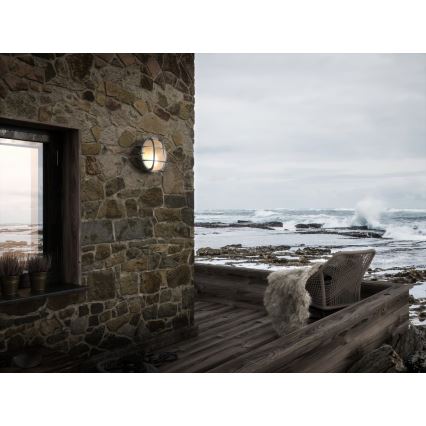 Nordlux - Уличный настенный светильник POLPERRO 1xE27/12,5W/230V IP64 серый