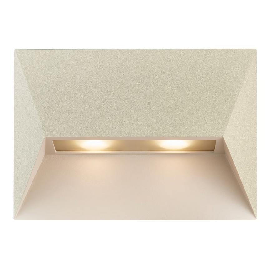 Nordlux - Уличный настенный светильник PONTIO 2xGU10/25W/230V IP54 кремовый