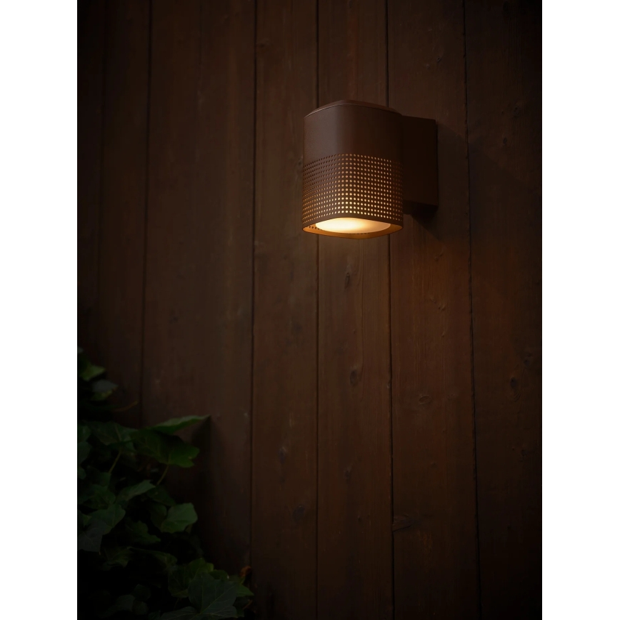Nordlux - уличный настенный светильник SIDARA 1xE27/15W/230V IP54, коричневый