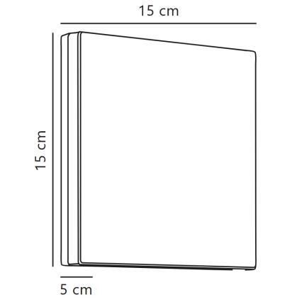 Nordlux - Уличный светодиодный настенный светильник ARTEGO LED/7,2W/230V 3000K IP54 черный