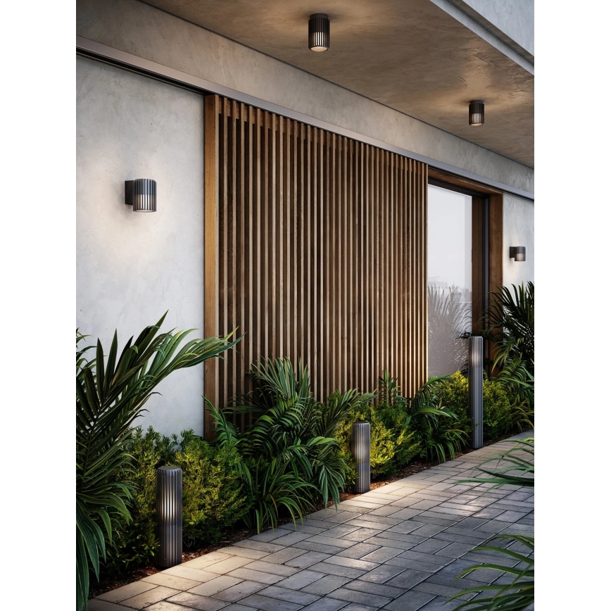 Nordlux - Уличная лампа ALUDRA 1xE27/15W/230V IP44 антрацит 45,4 см