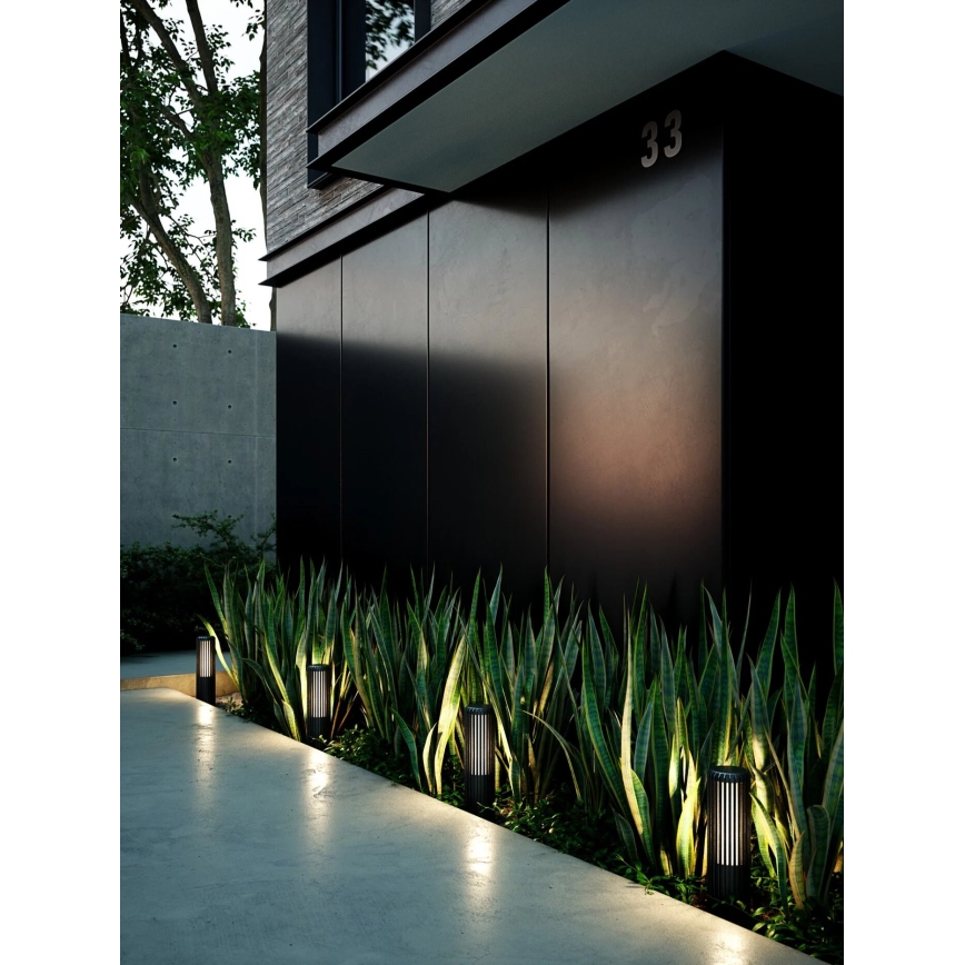 Nordlux - Уличная лампа ALUDRA 1xE27/15W/230V IP44 черная 45,4 см