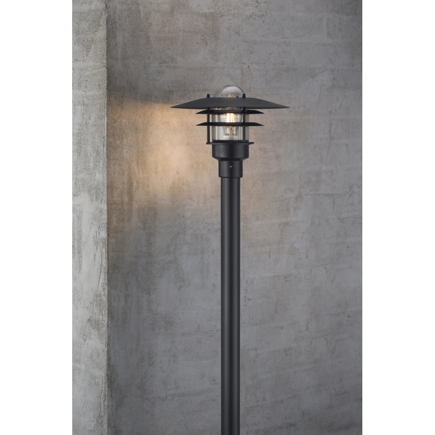 Nordlux - Уличная лампа LONSTRUP 1xE27/60W/230V IP44 черный 116 см