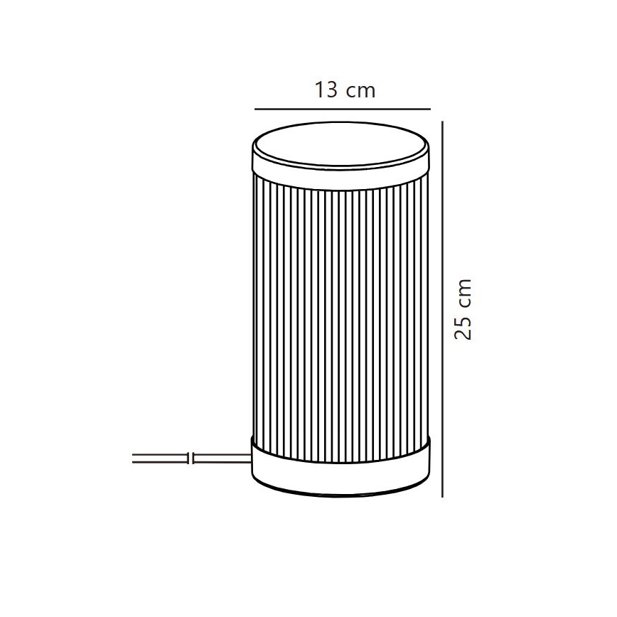 Nordlux - Уличная настольная лампа COUPAR 1xE27/25W/230V черный