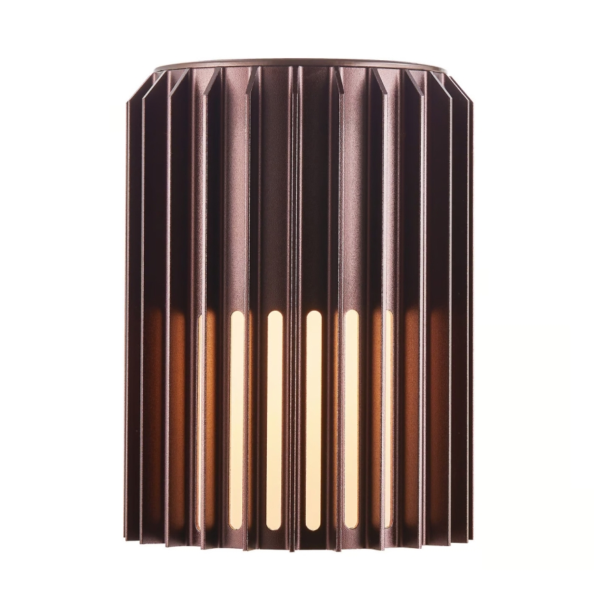 Nordlux - Уличный настенный светильник ALUDRA 1xE27/15W/230V коричневый
