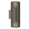 Nordlux - Уличный настенный светильник ALUDRA 2xE27/15W/230V IP54 антрацит