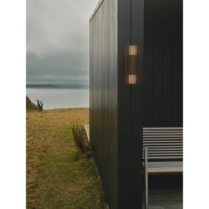 Nordlux - Уличный настенный светильник ALUDRA 2xE27/15W/230V IP54 коричневый