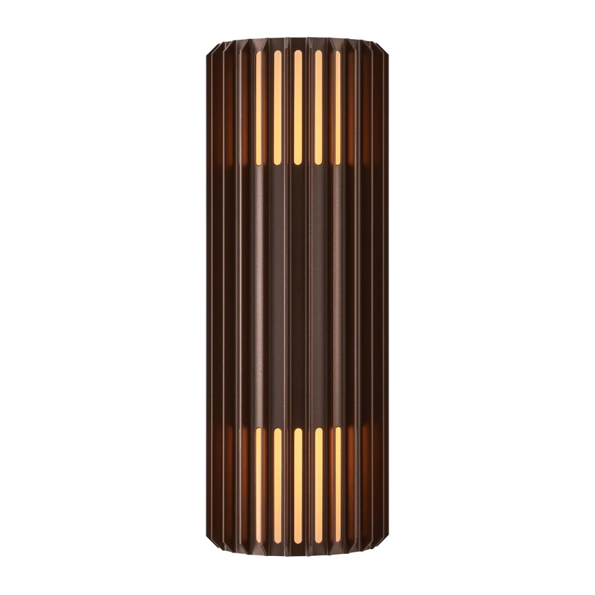 Nordlux - Уличный настенный светильник ALUDRA 2xE27/15W/230V IP54 коричневый