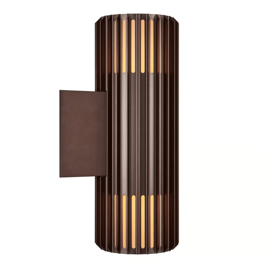 Nordlux - Уличный настенный светильник ALUDRA 2xE27/15W/230V IP54 коричневый